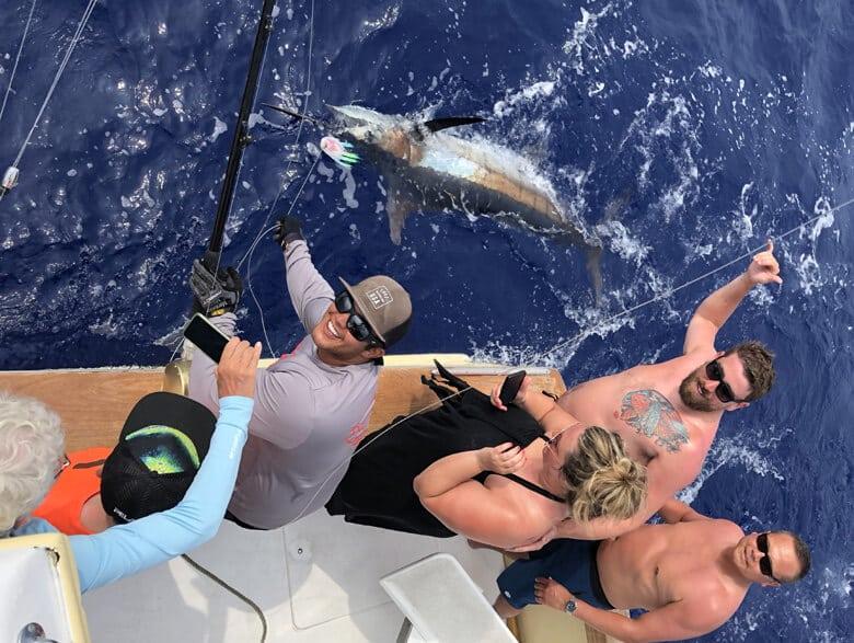 Kona fishing report - Blue Marlin, Shortbilled Spearfish and Ono
